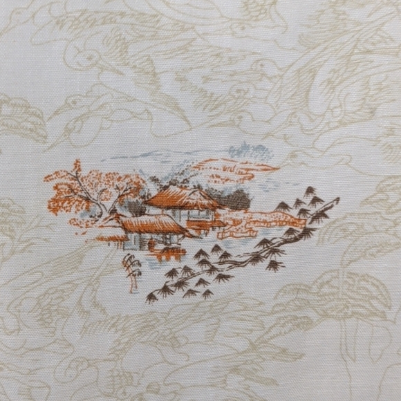 Vintage button down shirt with Asian print - Picture 6 of 8